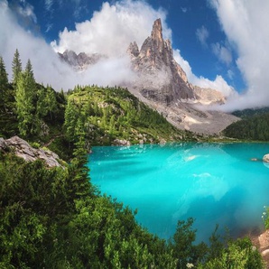 Papermoon Fototapete Photo-Art JEAN CLAUDE CASTOR, VENETIEN - LAGO DI SORAPIS PANORAMA