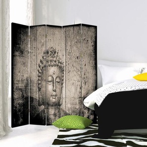 Paravent Buddha mit 5 Paneelen