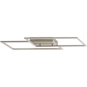 Paul Neuhaus LED-Deckenleuchte, 2-flammig, Nickel-matt - silber - Materialmix - 83,6 cm - 6,8 cm - 24,2 cm | Möbel Kraft