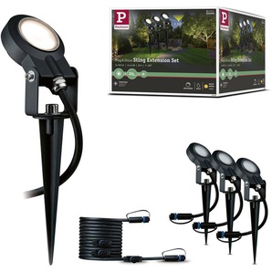 Paulmann LED Gartenstrahler Plug & Shine, Plug & Shine, LED fest integriert, Warmweiß, LED-Modul, IP67, 3er Set