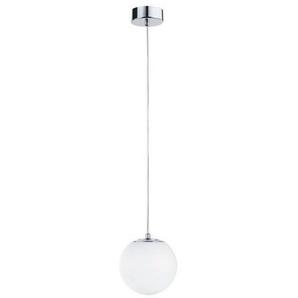 Paulmann LED Pendelleuchte Selection Bathroom Gove IP44 9W 3000K Satin, Glas/Metall, LED fest integriert, Warmweiß