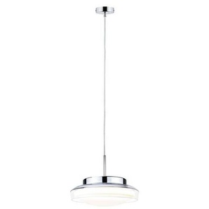 Paulmann LED Pendelleuchte Selection Bathroom Luena IP44 11,5W 3000K Chrom 230V Glas/Metall, LED fest integriert, Warmweiß