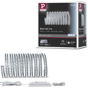 Paulmann LED-Streifen MaxLED 1000 Basisset 3m Tageslichtweiß 35W 1100lm/m 6500K, 1-flammig, Basisset, unbeschichtet