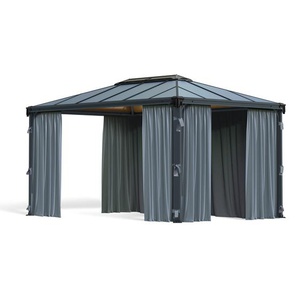 Pavillon Vorhangset 4m und 5m Grau 401x217cm