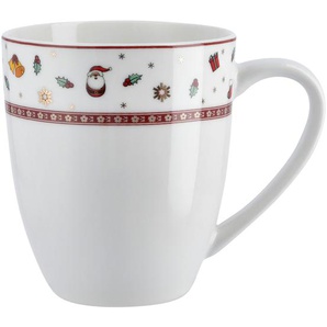 Peill+Putzler Kaffeebecher Weihnachtsgeschirr Santa | mehrfarbig | Porzellan | 10,5 cm | [9.0] |