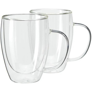 Peill+Putzler Moccachinogläser mit Henkel Buon Giorno - transparent/klar - Glas - 11,5 cm - [8.5] | Möbel Kraft