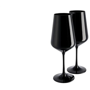 Peill+Putzler Weinkelch 2er-Set Las Vegas - schwarz - Glas - 23,7 cm | Möbel Kraft