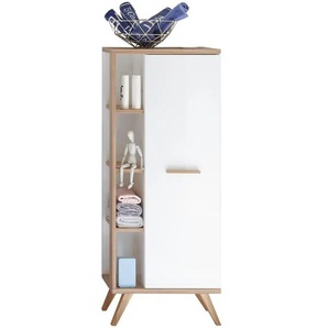 calmo2go Midischrank - weiß - Materialmix - 50,5 cm - 128 cm | Möbel Kraft