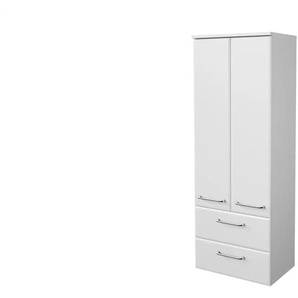 smart Midischrank - weiß - Materialmix - 50 cm - 136,1 cm | Möbel Kraft