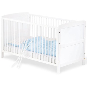 Pinolino® Babybett Viktoria, Made in Europe, Liegefläche 3-fach verstellbar, mit Schlupfsprossen