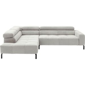 Places of Style Ecksofa Cleveland, L-Form, incl. Kopfteilverstellung, Breite 276 cm, wahlweise elektrischer Sitzvorzug