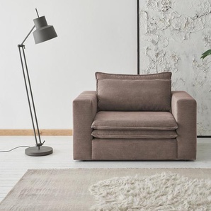 Places of Style Loveseat PIAGGE, Hochwertiger Cord, trendiger Loveseat