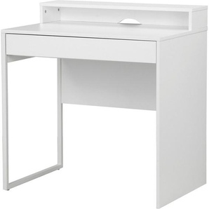 Places of Style Schreibtisch Moid, Computertisch in modernem Design, Breite 80 cm, mit Schublade, Kabeldurchlass & Metallkufe