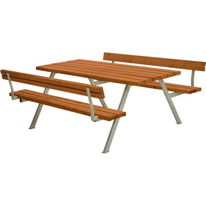 PLUS Garten-Essgruppe Alpha Kombimöbel mit 2 Rückenlehnen, (1-tlg), 177x185x76/45 cm