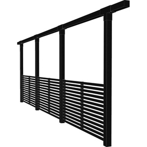 PLUS Pergola Cubic, BxTxH: 9x664x217 cm, 3 Module inkl. Tokyozäunen