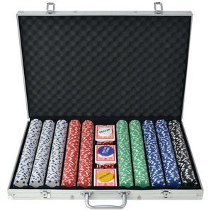 Poker Set mit 1.000 Chips Aluminium