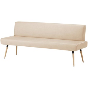 Polsterbank massiv - beige - Materialmix - 189 cm - 87 cm - 62 cm | Möbel Kraft