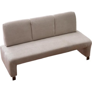 Polsterbank EXXPO - SOFA FASHION Sitzbänke Gr. B/H/T: 162cm x 91cm x 67cm, Cord, beige hohe Bodenfreiheit, frei im Raum stellbar, hoher Sitzkomfort