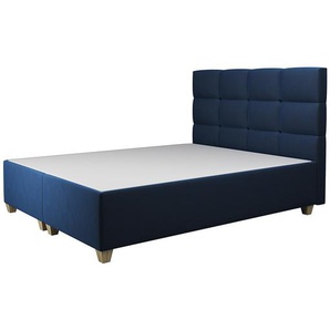 Polsterbett Bordeaux blau 140