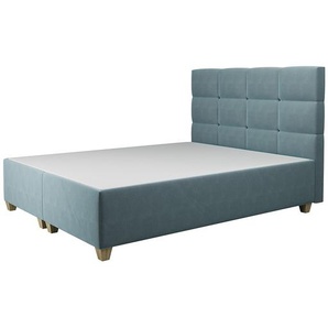 Polsterbett Bordeaux blau 140