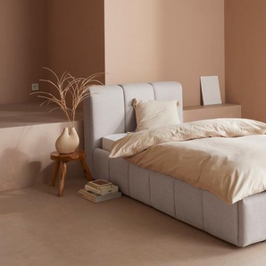 Polsterbett Maileen, beige, B:101cm L:225cm, 88% Polyester, 9% Rayon, 3% Nylon, LEGER HOME BY LENA GERCKE, Betten, Bettgestell Polsterbett Polsterbett ohne Bettkasten, in 5 Breiten und 3 Farben, incl. Rollrost