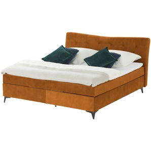 Boxbett mit Bettkasten Melrose ¦ orange ¦ Maße (cm): B: 182 H: 109