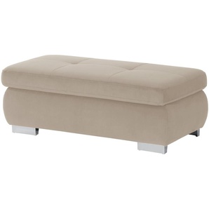 Lounge Collection Polsterhocker  Affair ¦ beige ¦ Maße (cm): B: 129 H: 47 T: 64