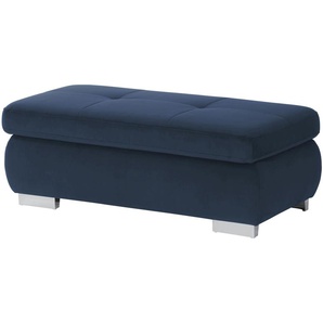 Lounge Collection Polsterhocker  Affair ¦ blau ¦ Maße (cm): B: 129 H: 47 T: 64