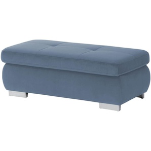 Lounge Collection Polsterhocker  Affair ¦ blau ¦ Maße (cm): B: 129 H: 47 T: 64