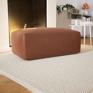 Polsterhocker Cognac - Eleganter Polsterhocker: Hochwertige Qualität, einzigartiges Design - 100 x 42 x 64 cm, Individuell konfigurierbar