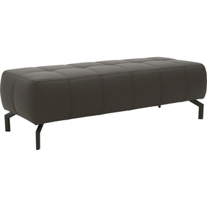 Polsterhocker DOMO COLLECTION Cunelli Hocker Gr. B/H/T: 153cm x 45cm x 62cm, Luxus-Kunstleder, grau passend zur Cunelli-Serie