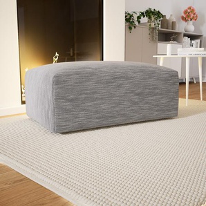 Polsterhocker Granitweiß - Eleganter Polsterhocker: Hochwertige Qualität, einzigartiges Design - 100 x 42 x 64 cm, Individuell konfigurierbar