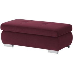 Lounge Collection Polsterhocker  Affair ¦ rot ¦ Maße (cm): B: 129 H: 47 T: 64