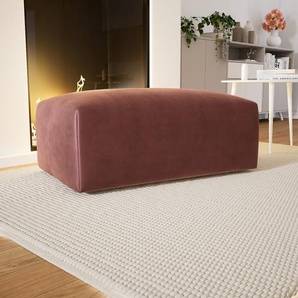 Polsterhocker Samt Altrosa - Eleganter Polsterhocker: Hochwertige Qualität, einzigartiges Design - 100 x 42 x 64 cm, Individuell konfigurierbar