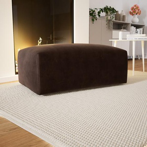 Polsterhocker Samt Kaffeebraun - Eleganter Polsterhocker: Hochwertige Qualität, einzigartiges Design - 100 x 42 x 64 cm, Individuell konfigurierbar