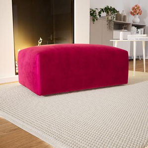 Polsterhocker Samt Magentapink - Eleganter Polsterhocker: Hochwertige Qualität, einzigartiges Design - 100 x 42 x 64 cm, Individuell konfigurierbar