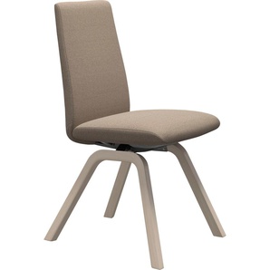 Polsterstuhl STRESSLESS Laurel Stühle Gr. B/H/T: 49cm x 92cm x 59cm, ROHLEDER Stoff Q2 FARON, Vollholz, beige (beige q2 faron + eiche gekalkt) Low Back, Größe M, mit schräggestellten Beinen in Eiche gekalkt