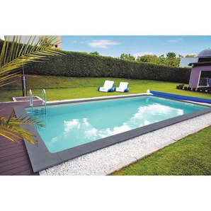 Xxxl Pool-Set Kwad Pool Plus Gran Canaria 50002, Blau, Kunststoff, 300x150x600 cm, Freizeit, Pools und Wasserspaß, Aufstellpools, Einbaupools