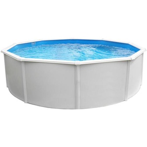 Xxxl Pool-Set Steely DE Luxe, Weiß, 5-teilig, 120 cm, Freizeit, Pools und Wasserspaß, Aufstellpools, Aufstellpools