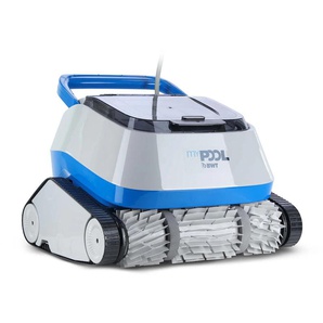 Poolroboter MY POOL BWT POOLROBOTER POWER ONE4ALL Poolbodensauger grau reinigt Boden, Wand und Wasserlinie