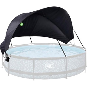 Poolverdeck EXIT Sonnensegel, schwarz, B:360cm H:190cm T:360cm, Polyester, Verdecke, spendet Schatten beim Baden in der Sommerhitze