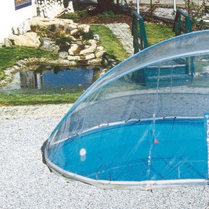 Poolverdeck KWAD Cabrio Dome Verdecke farblos (transparent) BxTxH: 360x550x165 cm