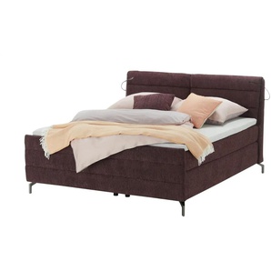 pop Boxspringbett - lila/violett - Materialmix - 180 cm | Möbel Kraft