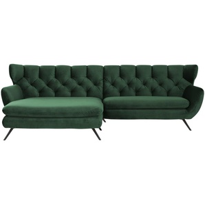 Jette Home Ecksofa  Caldara ¦ grün ¦ Maße (cm): B: 300 H: 94 T: 175