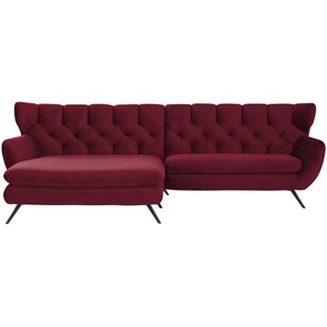 Jette Home Ecksofa  Caldara ¦ rot ¦ Maße (cm): B: 300 H: 94 T: 175