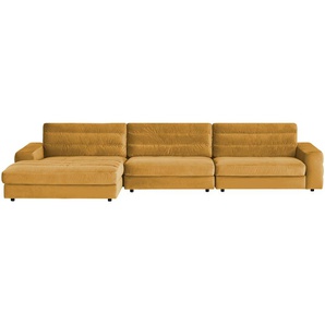 Ecksofa Samt  Scarlatti ¦ gelb ¦ Maße (cm): B: 416 H: 83 T: 205