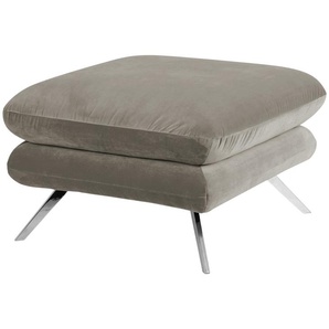 Jette Home Hocker  Caldara ¦ grau ¦ Maße (cm): B: 70 H: 45 T: 70