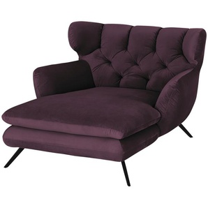 Jette Home Longseat-Sessel Samt Caldara ¦ lila/violett ¦ Maße (cm): B: 126 H: 94 T: 160