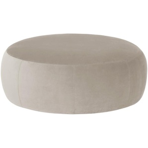 Samt Hocker  Amadi ¦ beige ¦ Maße (cm): B: 105 H: 40