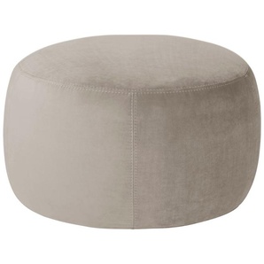 Samt Hocker  Amadi ¦ beige ¦ Maße (cm): B: 60 H: 40